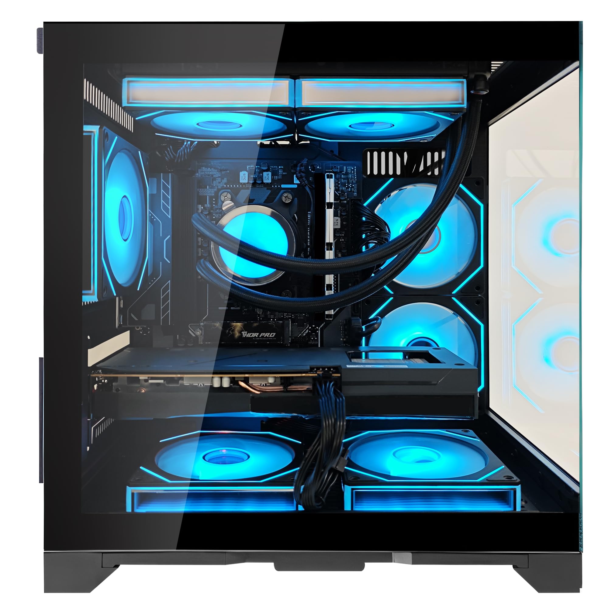 Amazon.com: HOENGAGER Panorama Gaming PC Desktop AMD Ryzen 5 9600X