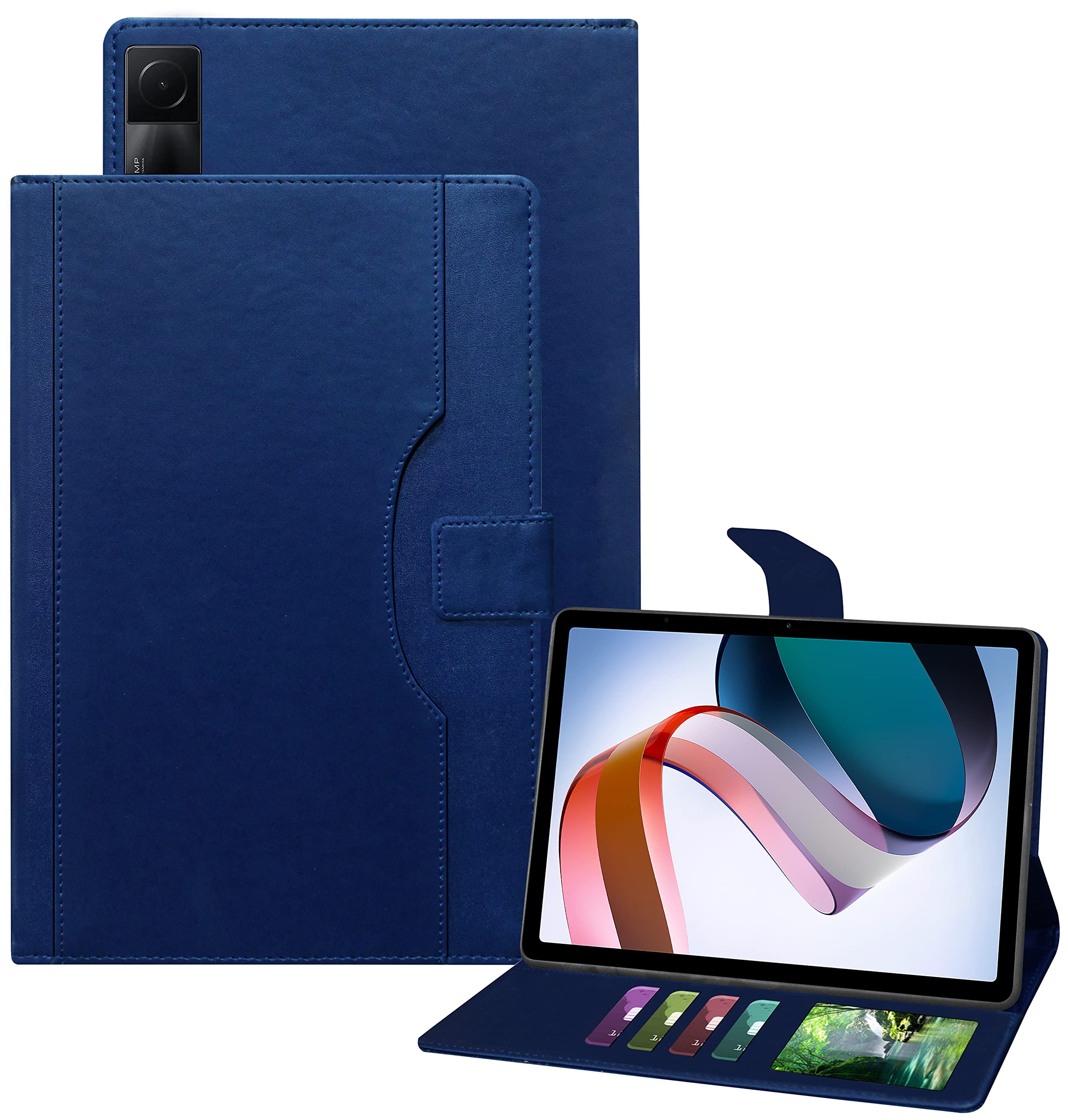 TGK Multi-Angle with Viewing Stand Leather Flip Case Cover for Redmi Pad 10.61 inch Tablet (Dark Blue) (B0BJKB93D1) Amazon Price History, Amazon Price Tracker