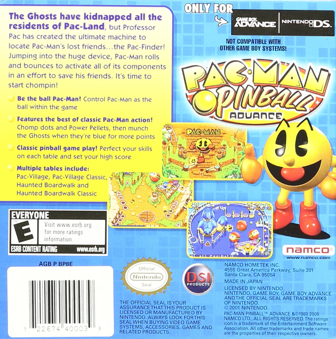 Amazon | Pac-Man Pinball Advance for Game Boy Advance (輸入