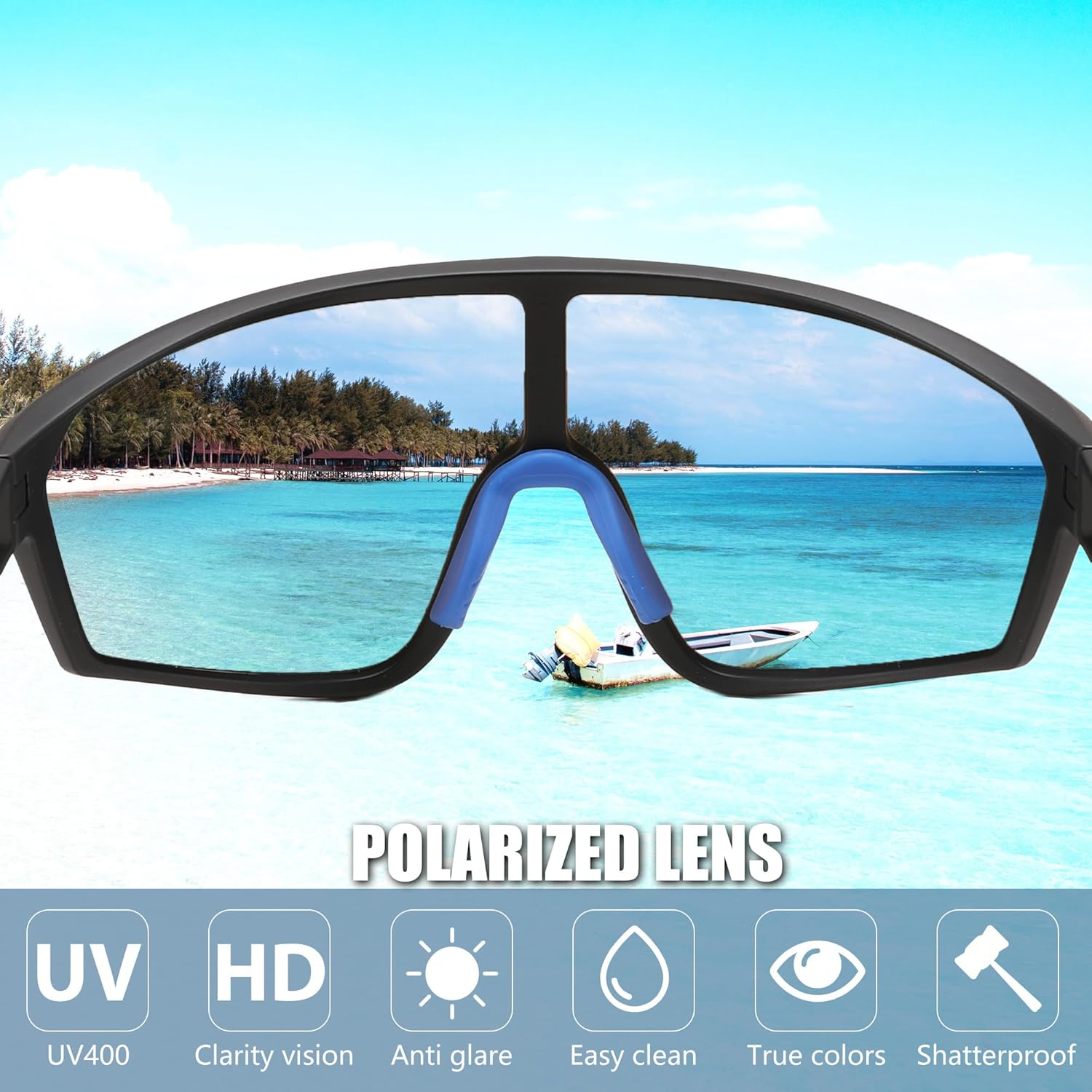 FEISEDY Polarized Sports Sunglasses for Men Women Cycling Running Fishing Tac Glasses UV400 Protection B1125 - Image 5