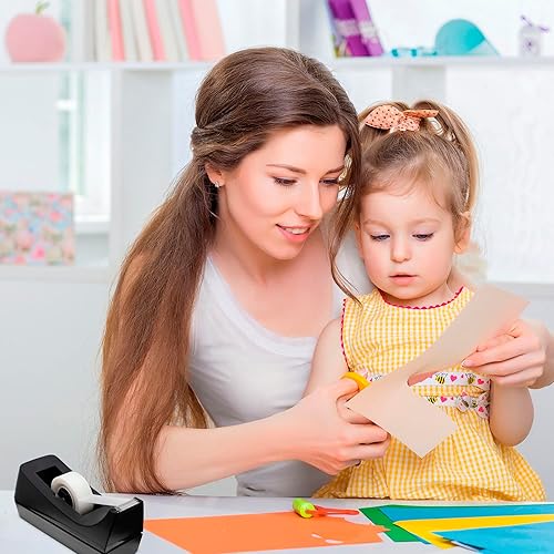 Miniatura 5 de Dispensador de cinta de escritorio Base antideslizante Dispensador de rollo de cinta ponderada Perfecto para oficina, hogar y escuela (cinta no