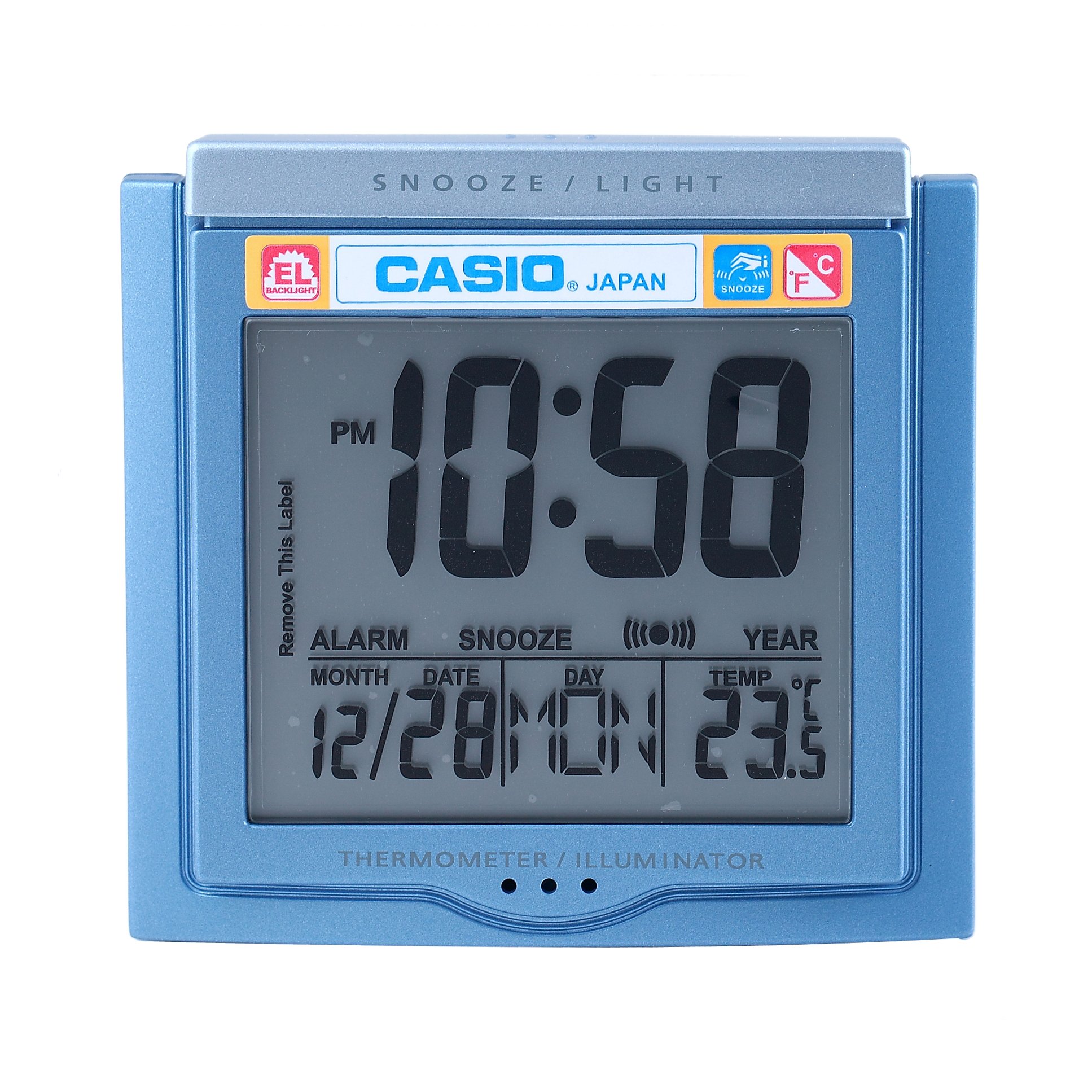 Casio #DQ750F-2DF Multi Function Digital Thermometer Table Top Alarm Clock