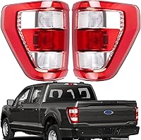 Vista 7 de Carcasa de luz trasera compatible con lámparas de freno traseras del lado del conductor y del pasajero de Ford F150 F-150 2004-2008