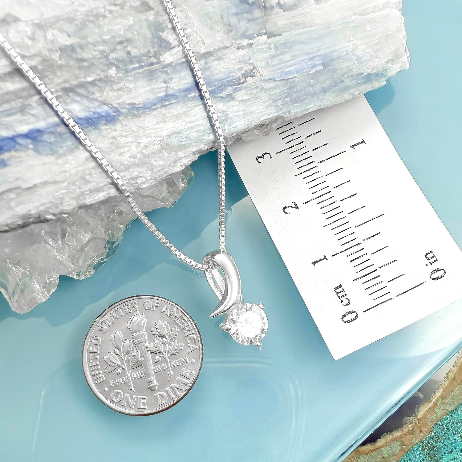 Sterling Silver Crystal Necklace, Bridesmaid Gift Necklace, Thank You for Being My Bridesmaid, Bridesmaid Proposal Gift Necklace, Bridal Party Necklace, 18 inches plus 2-inch extender
