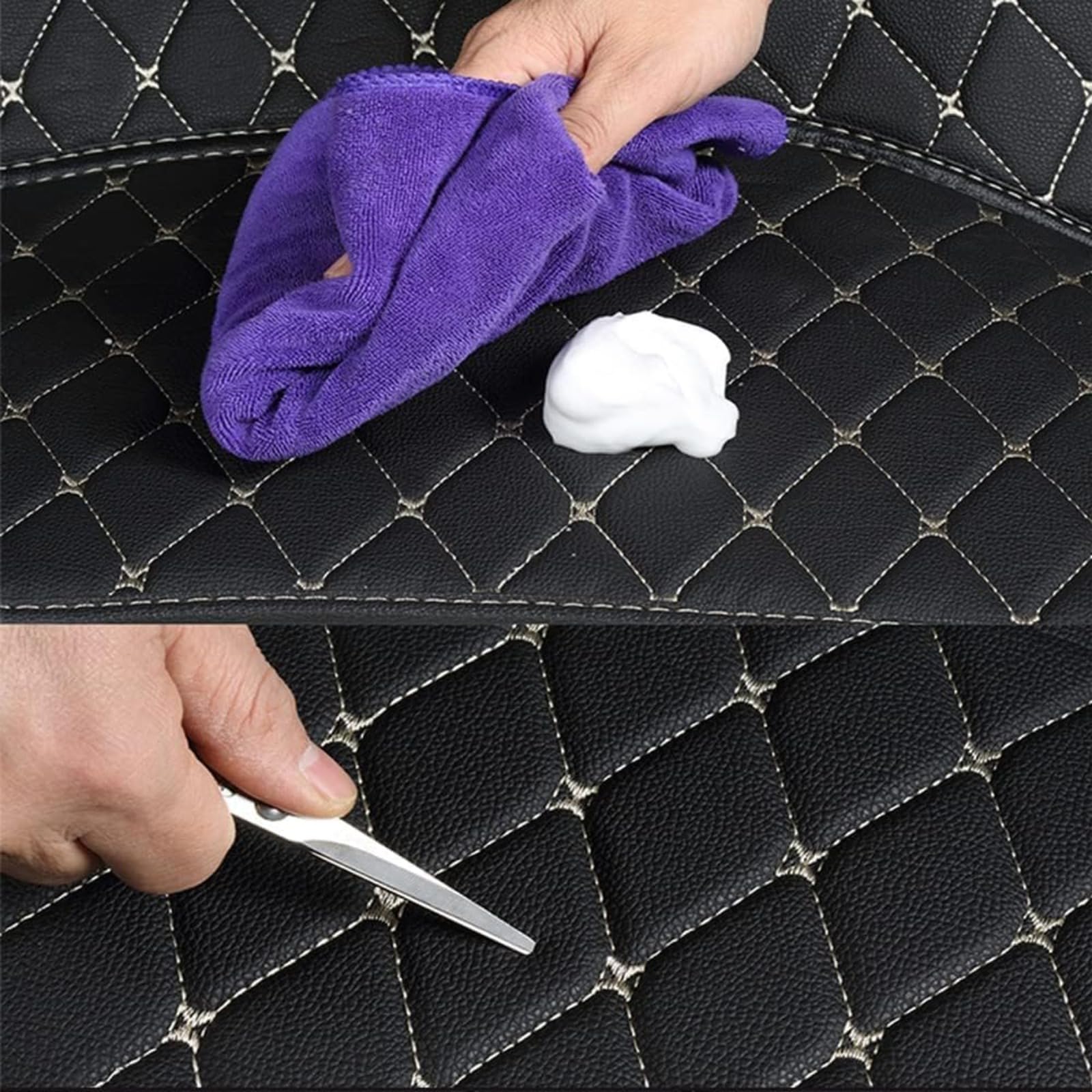 Alfombra para maletero de coche para BYD Seal U DM-i 2024 2025 (Audio a la derecha), alfombra de cuero antideslizante, antideslizante, protección para el maletero