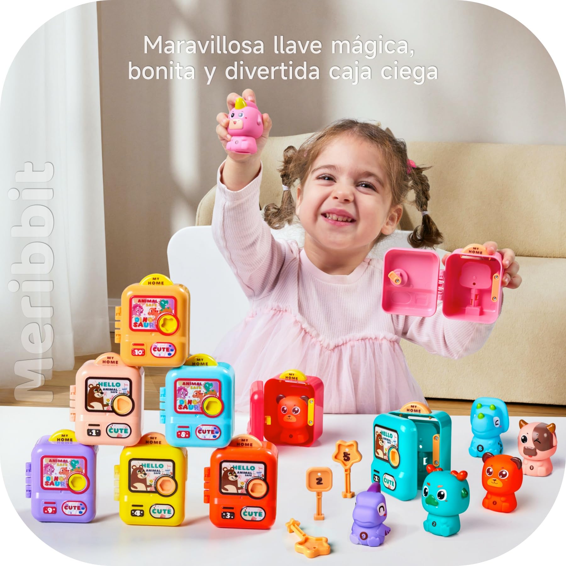 Tren de Aprendizaje Montessori - Juguete Educativo con 5 Cerraduras y Animales para Niños 2 3 4 Años, Juego de Motricidad Fina y Colores