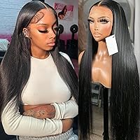 Vista 14 de VIPbeauty Pelucas de cabello humano con encaje frontal de 13 x 6 pulgadas, predepiladas, densidad 180, lacio, HD, transparente, sin pegamento