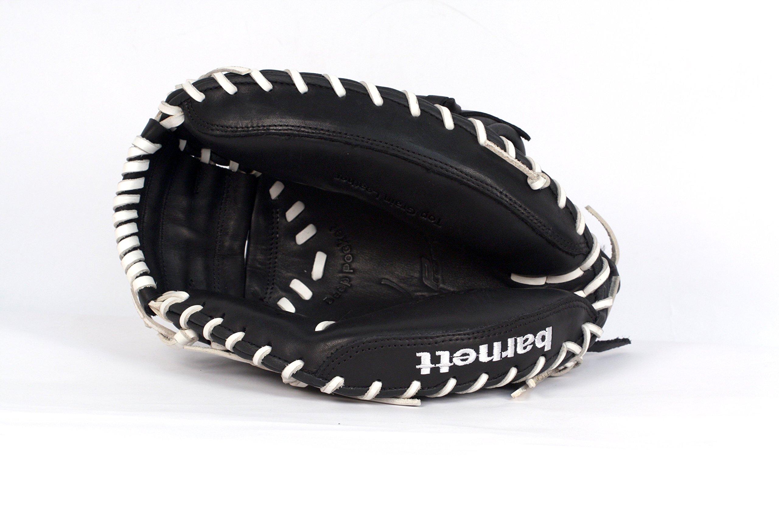 GL-201 - Guanto da baseball in pelle Catcher per adulti 34", colore: Nero