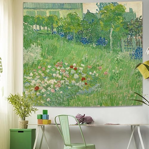 Miniatura 3 de Avinyl Van Gogh - Tapiz grande de primavera para jardín, para dormitorio, pintura al óleo abstracta estética, vintage, para colgar en la pared de la
