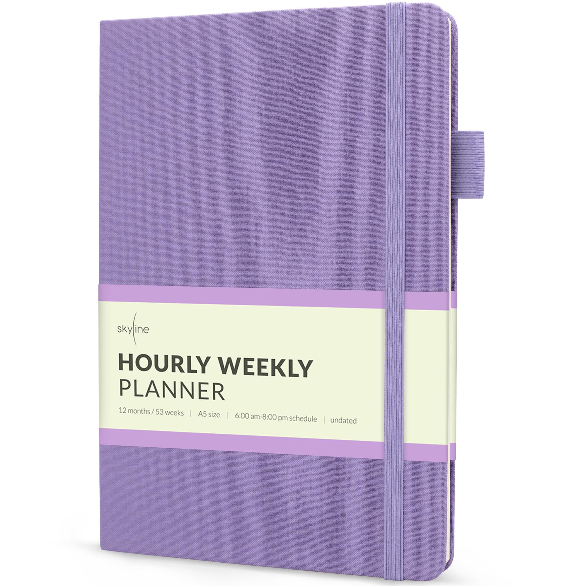 Skyline Hourly Weekly Planner, Undated Agenda & Daily Appointment Book