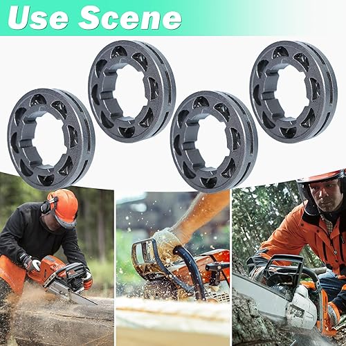 Miniatura 7 de Adefol 4 unids 38 "8T rueda dentada para STIHL 064 066 088 090 MS660 MS880 para motosierra Husqvarna 394 395