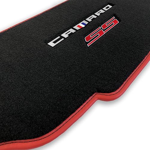 Lloyd Mats Alfombrillas de Suelo Alfombradas a Medida Revestimientos de Suelo Premium de Lujo para Chevy Camaro 2016-ON (Carbón, Maletero