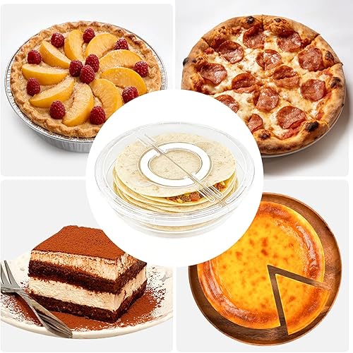 Miniatura 9 de Paquete de 2 contenedores de almacenamiento de alimentos de 12 pulgadas con tapa y asa, reutilizable, 2 compartimentos, contenedor de almacenamiento