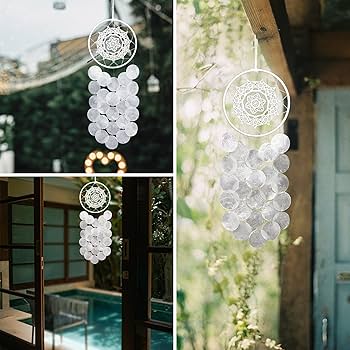ヤングオイスター サンキャッチャー　風鈴　ウィンドチャイム Amazon.co.jp: ウィンドチャイム インドアアウトドア、ドリーム