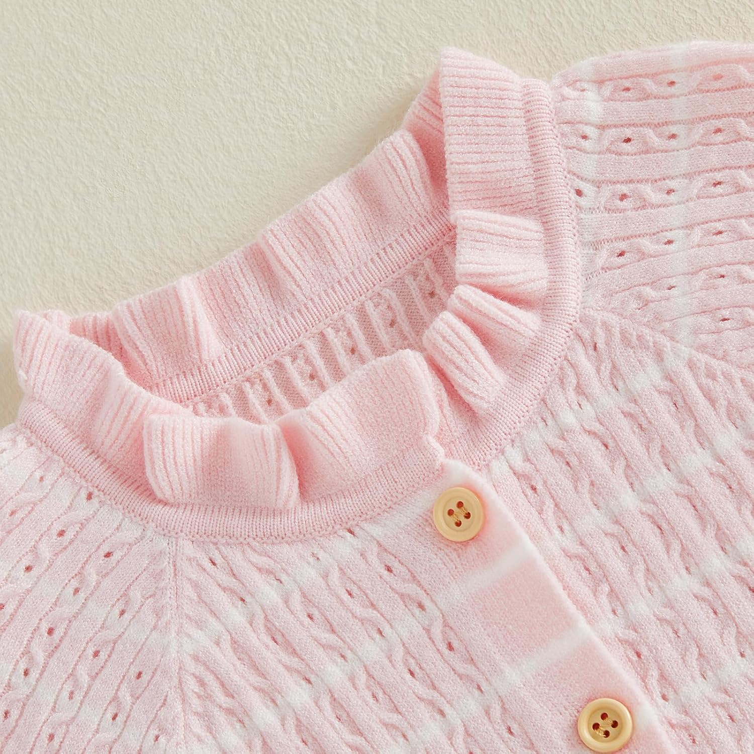 Baby Girl Knit Ruffle Romper Cute Outfit Short Sleeve Toddler Frilly Jumpsuit 0 3 6 9 12 18 Month Summer Clothes - Image 6