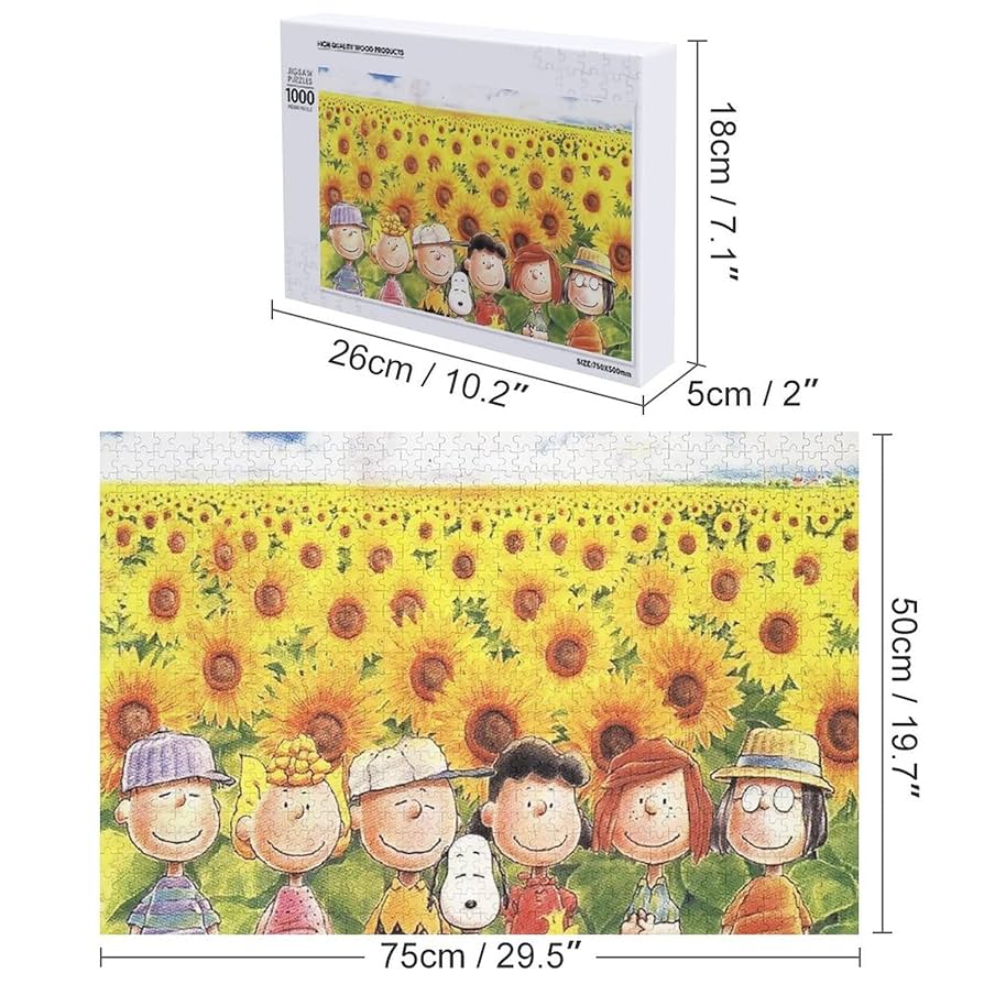 スヌーピーパズル　ひまわりにつつまれて1000ピース 81W5EJayZwL._UF894,1000_QL80_.jpg