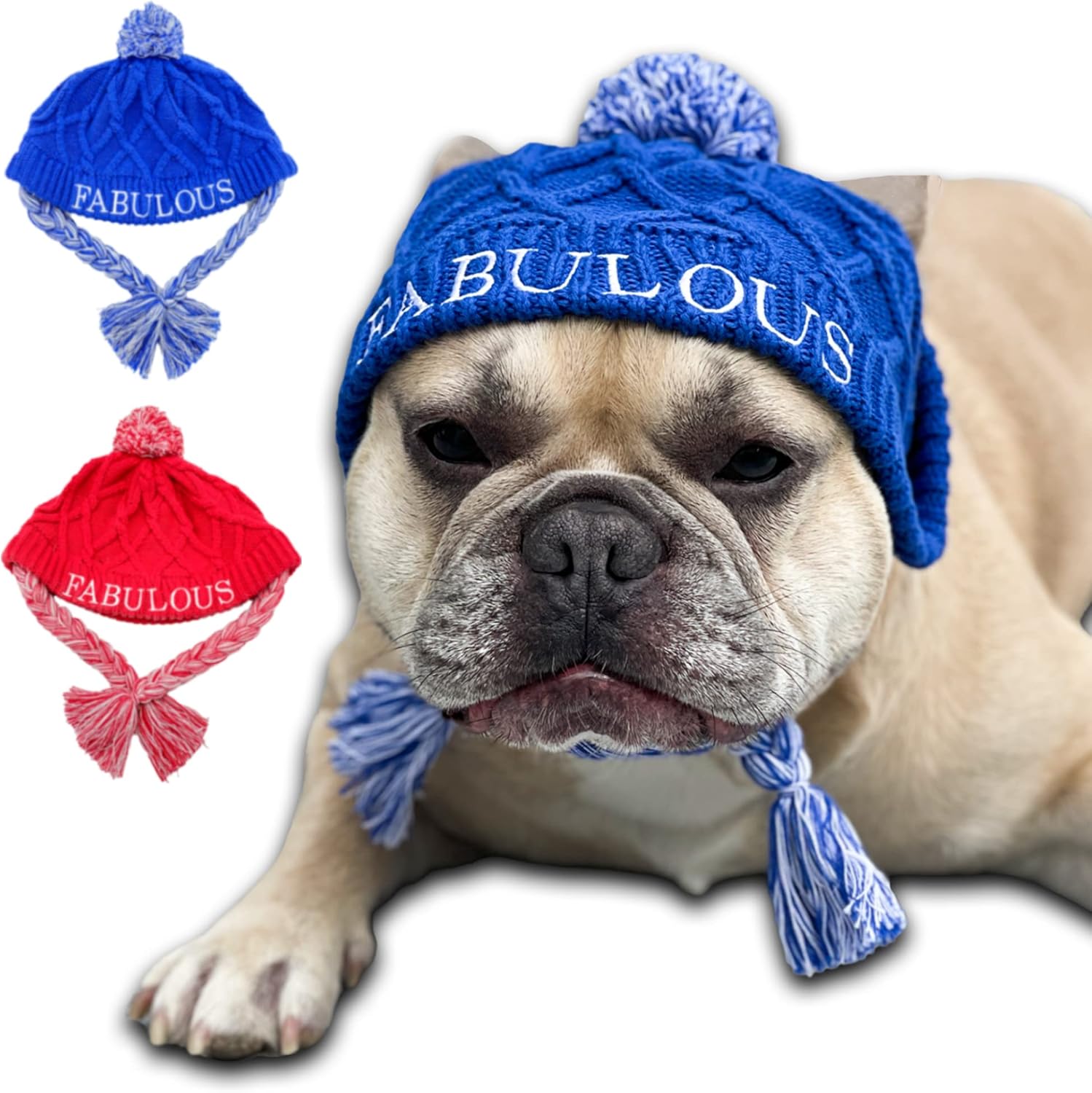 Fabulous Fido 100 Organic Cotton Knitted Beanie Comfort