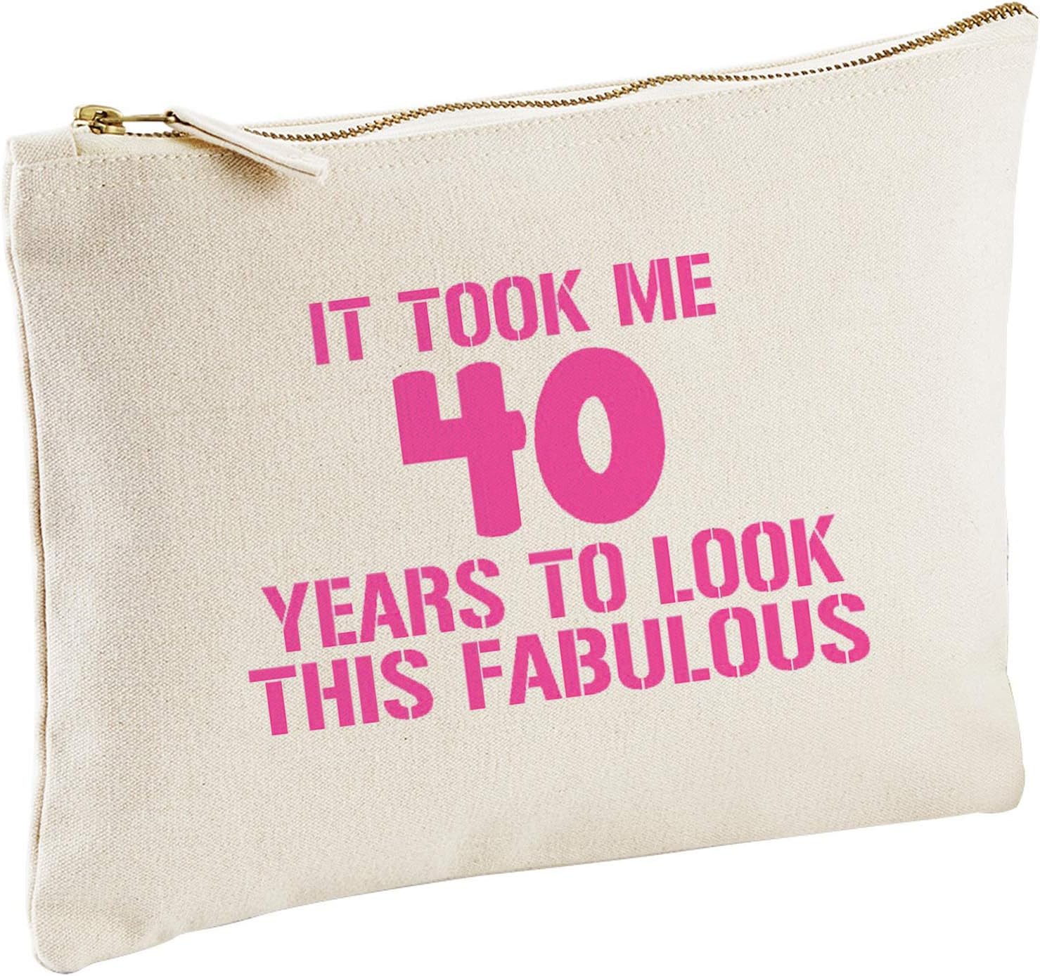 Lolmugs It Took Me 40 Years to Look This Fabulous Cotton 22x16cm Make-Up Bag