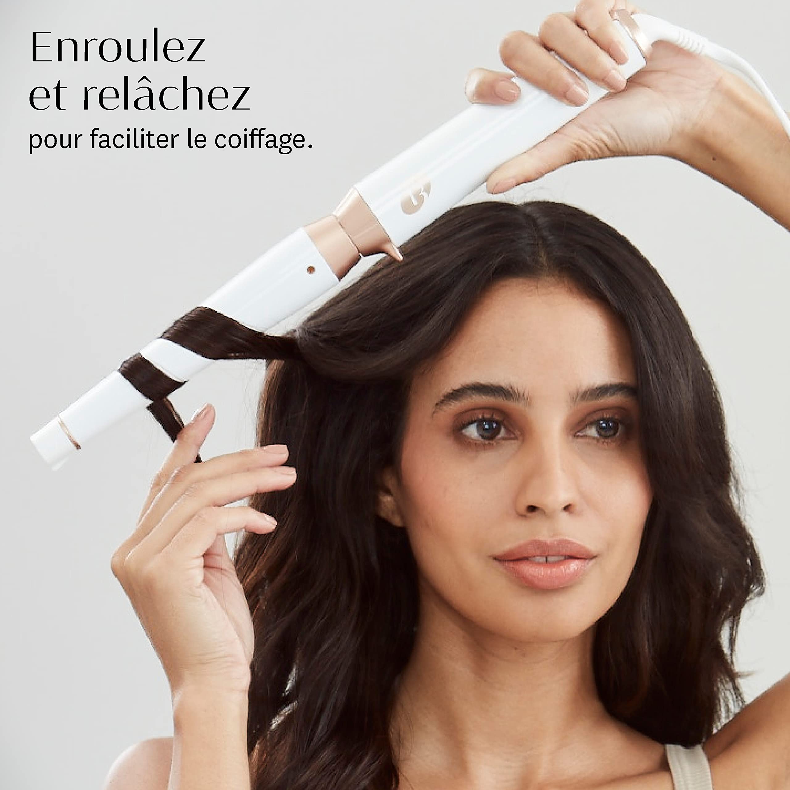 T3 Single Pass Wave 19 mm32 mm Baguette de Coiffage Conique Professionnelle avec cinq réglages de Chaleur et Baguette en Alliage Céramique Spécial pour des Ondulations Brillantes et Durables