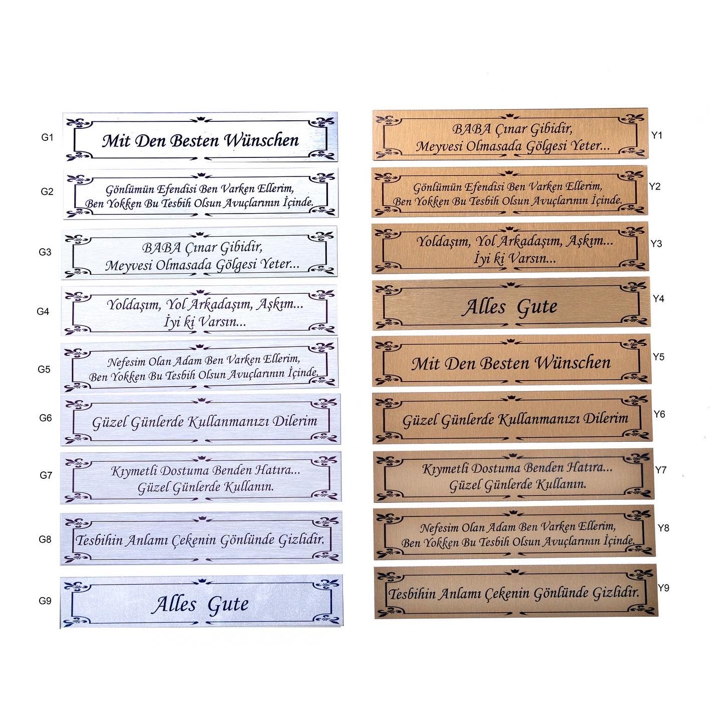 Personalisierte Gebetskette (Tesbih) als Geschenk - Bedeutungsvolles Geschenk für Ihn, handgemacht & edle Geschenkbox, natürliche Tigerauge Steine, Anhänger wählbar