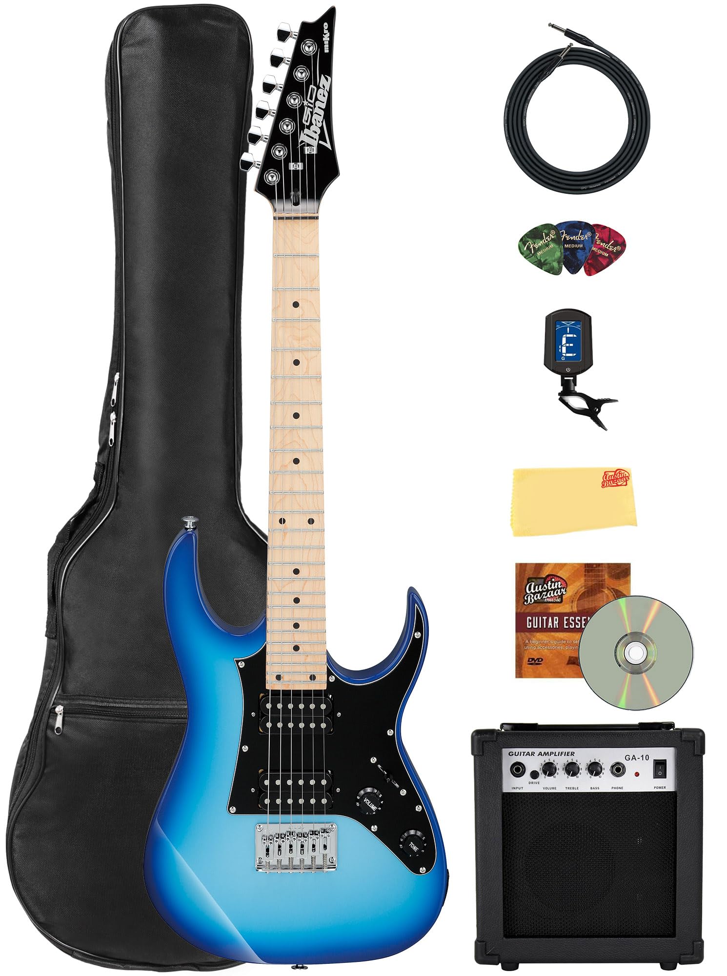 Amazon.com: Ibanez GRGM21M RG Gio miKro Short-Scale Electric