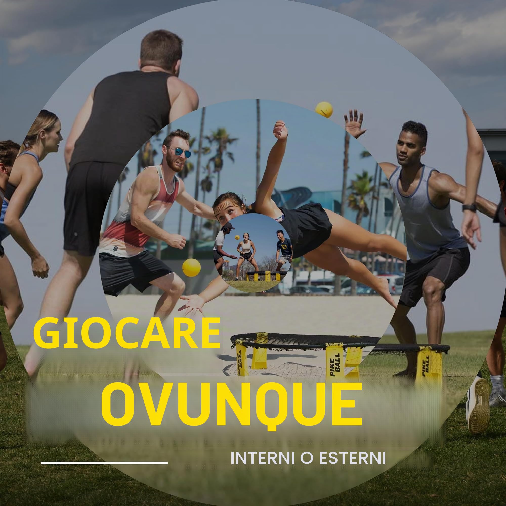 Spikeball Pro Kit (Tournament Edition) inklusive verbessertem, strkerem Spielnetz, neue Blle fr mehr Spin, tragbare Ballpumpenanzeige, Rucksack Bekannt aus dem Shark Tank TV