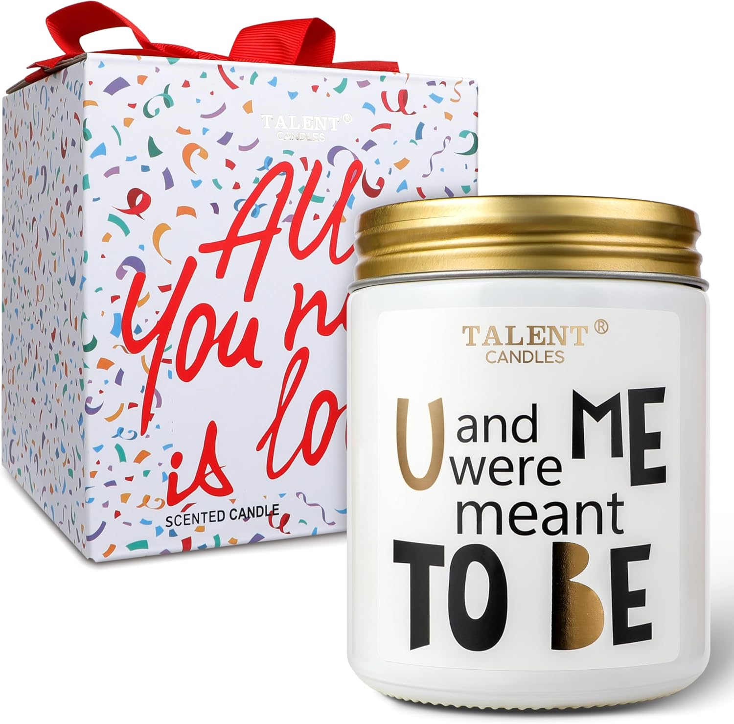 Romantic Scented Valentine Candle - Natural Soy Wax in Jar with Good Vibe Fragrance for Home Decor, Bedroom, Living Room. Heartfelt Message Design, 8.4 oz, 40 Hour Burn Time - Image 8