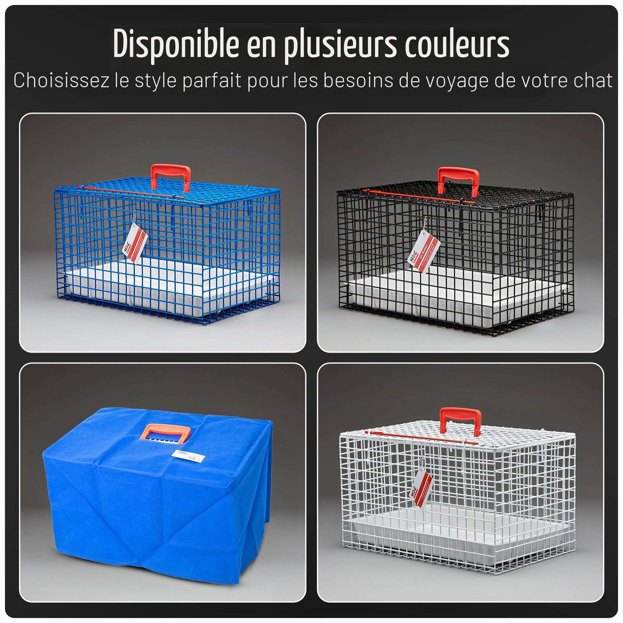 MDC Cage de transport métallique