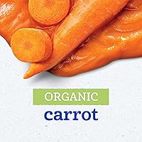 Vista 4 de Gerber Alimento para bebés Etapa 1, Frasco de Zanahoria Orgánica, Puré de Zanahoria, Sin OGM, Alimento Vegetal para Bebés, Frascos de Vidrio