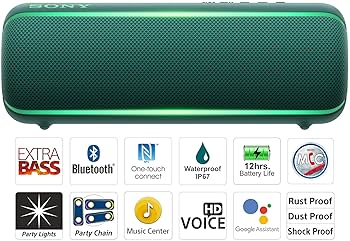 Sony SRS-XB22 Wireless Extra Bass Bluetooth Speaker with 12