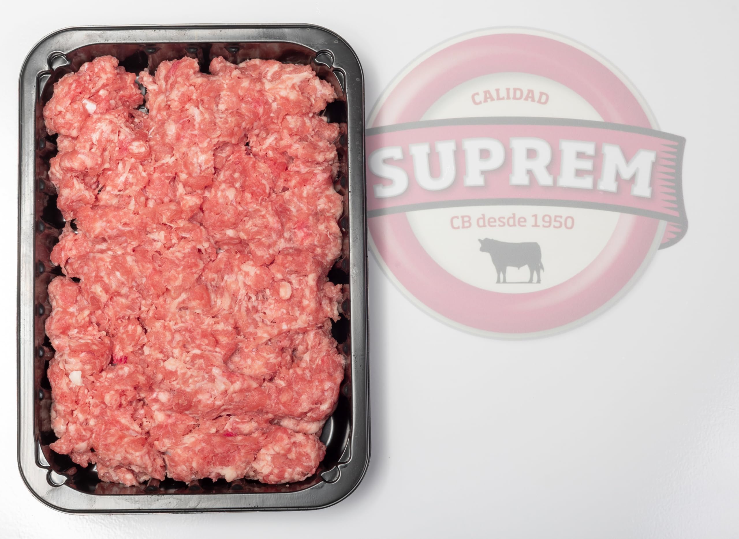 Pack Burger SUPREM Carne Picada Ternera Cerdo 500 gr Hamburguesas Artesanas 8 ud 120 gr