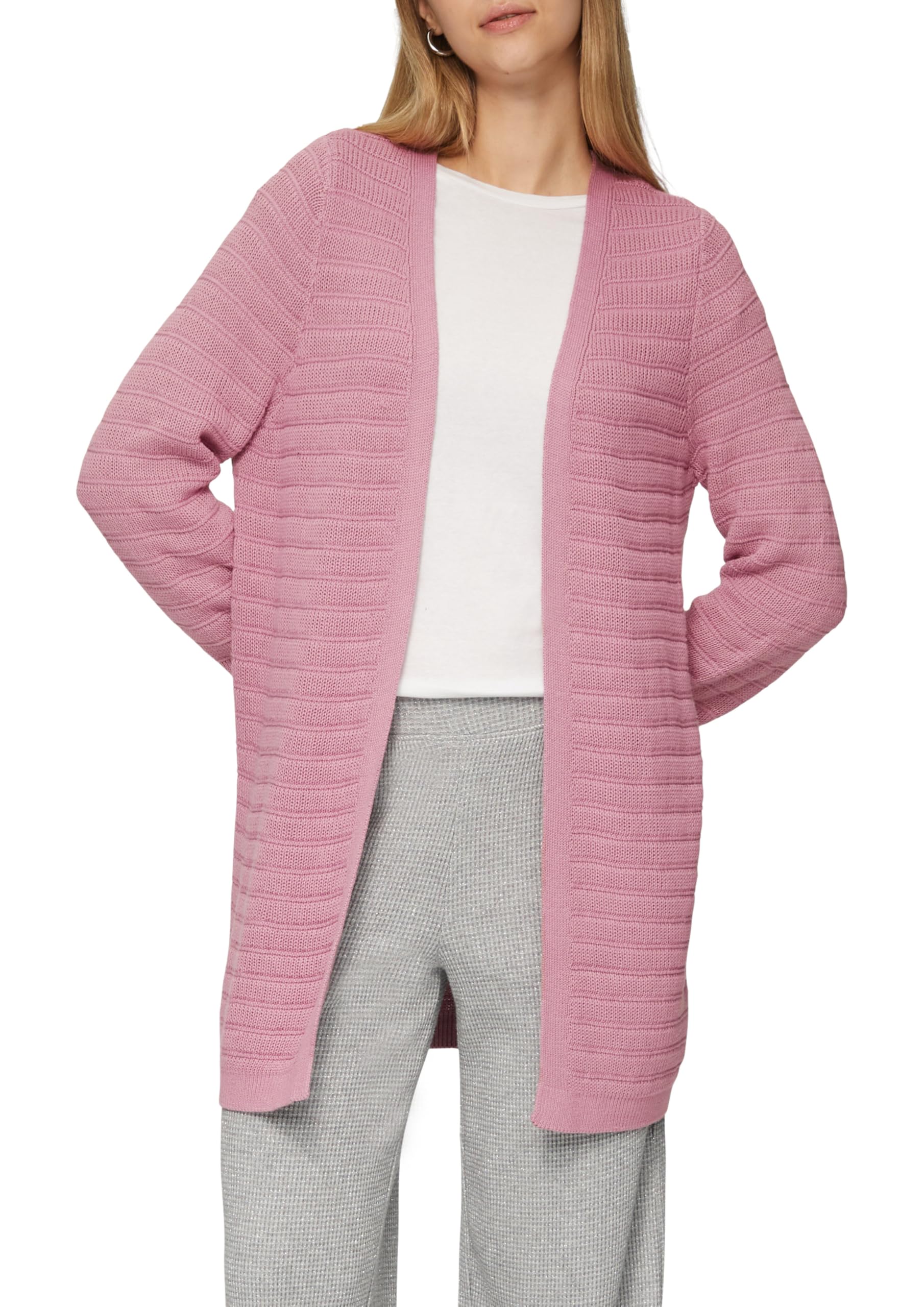 QS Ladies 2158559 Textured Cardigan, 4176, M