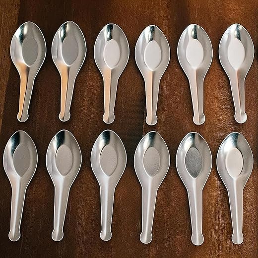 ScentRose Stainless Steel Masala Spoons Set of 12 35 Inch M
