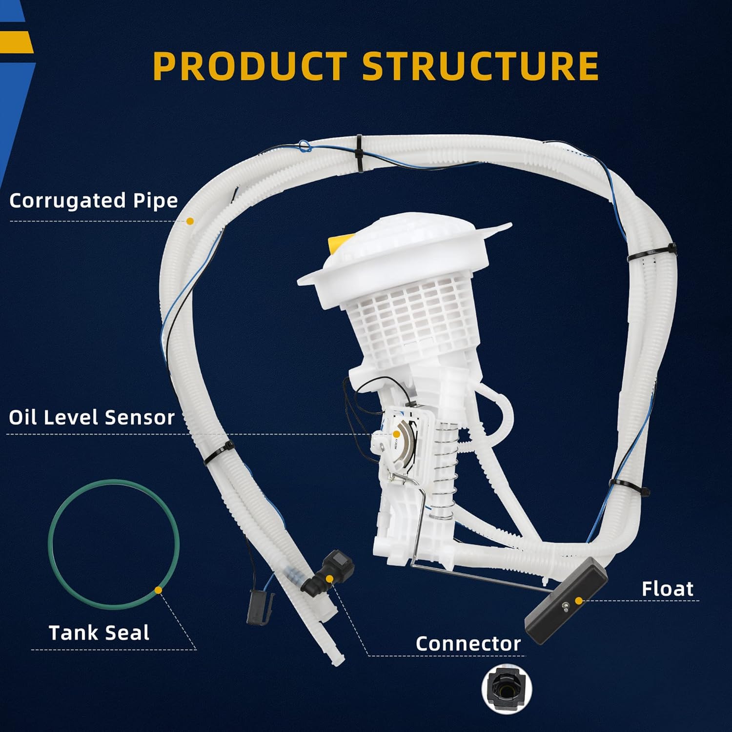 DWVO Fuel Pump Compatible with 2005-2014 Chrysler 300 (with gasoline engines ONLY)/2008-2016 Dodge Challenger/2006-2016 Dodge Charger/2005-2008 Dodge Magnum