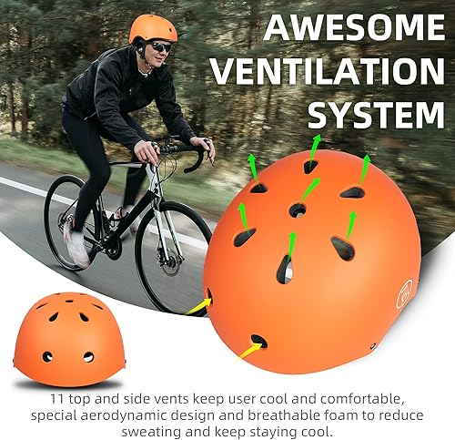 Miniatura 12 de 67i Casco de bicicleta, casco de patineta para adultos, ciclismo, scooter, cascos para hombres y mujeres, casco de patinaje ajustable