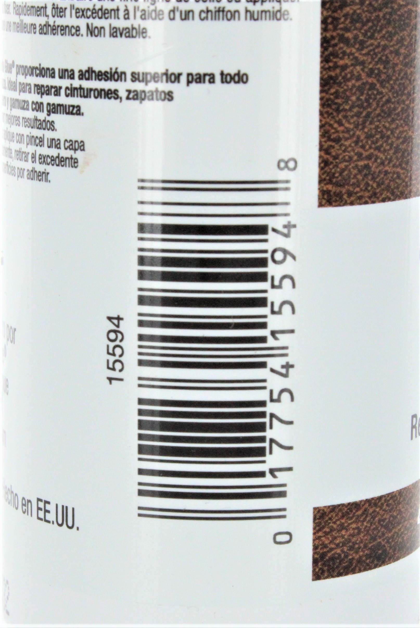 15594 4oz Leather & Suede Glue - Strong Repair Adhesive For Shoes, Belts, Bags