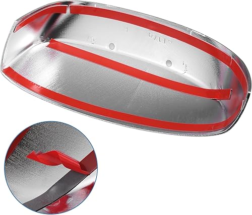 Miniatura 6 de uxcell 1 juego de cubiertas cromadas de espejo para coche, cubierta de mango para GMC Sierra 3500 HD 2007-2014