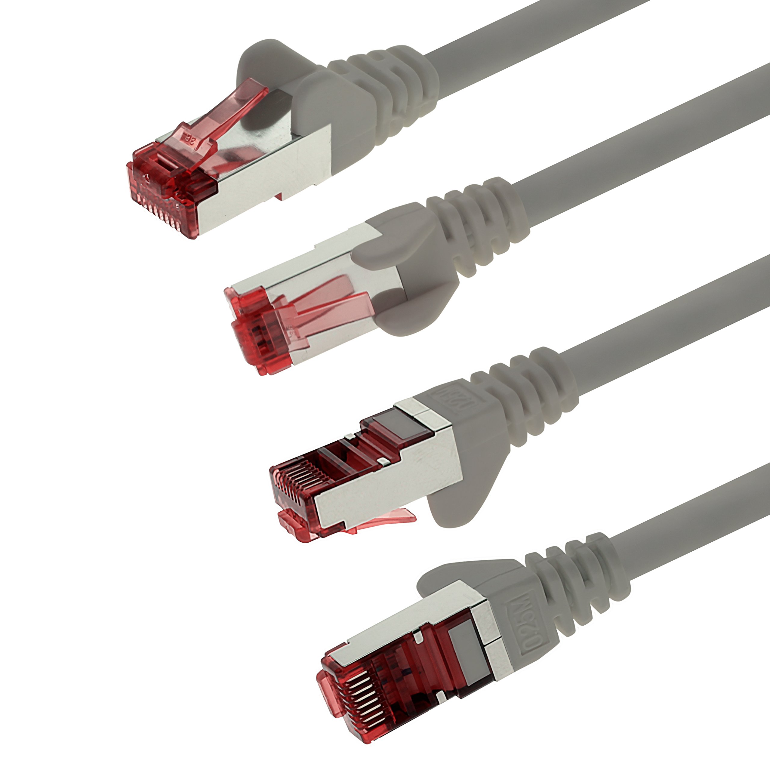 x 10 m - Cavo di rete Cat 6 Cavo patch Cat 6 RJ45 SFTP - Grigio