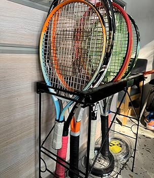 ◆激レア！テニス◆ ヴィンテージ壁掛け◆額縁◆オブジェ◆ディスプレイ◆ラケット史 Amazon | テニスラケットスタンド 金属のテニス ラケット