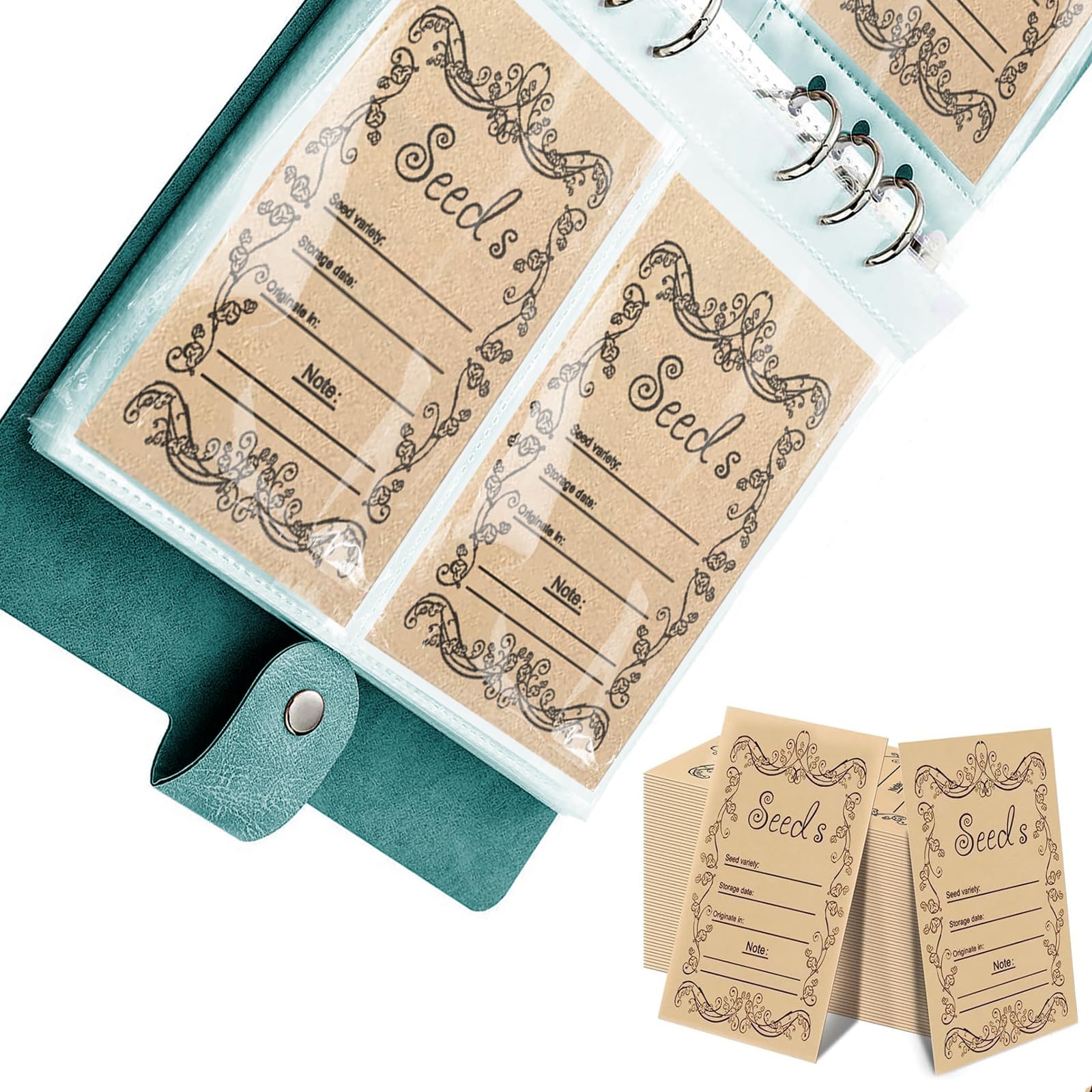 100 Resealable Seed Packets for Vegetable Storage