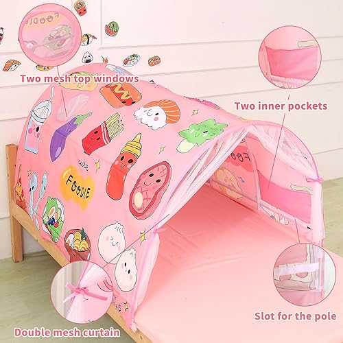 Miniatura 5 de Tienda de campaña para niños y niñas, camas individuales, zoológicos y coches, tienda de campaña para niños y niñas, ventilada, para interiores,