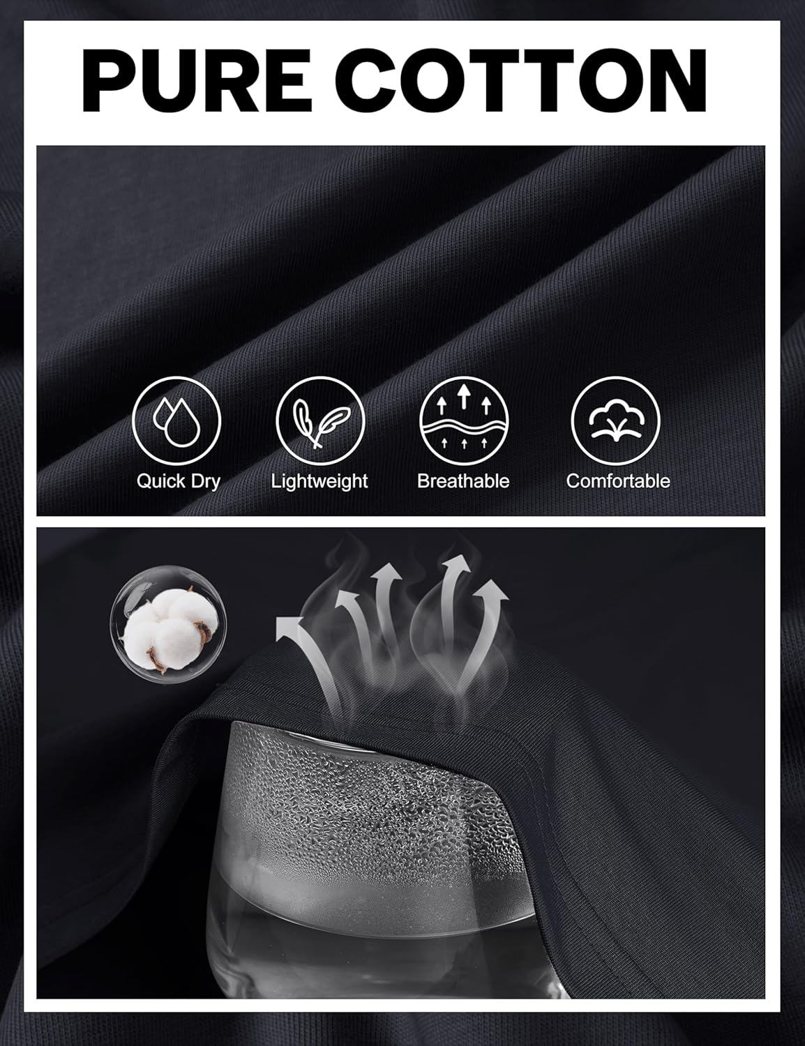 Cotrasen Mens Henley Shirts Cotton Long Sleeve Shirts 3 Button Tops Fashion Casual Basic Tee - Image 5