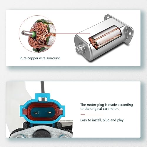 Miniatura 6 de FINDAUTO Elevalunas eléctrico trasero izquierdo del lado del conductor para 2007-2011 para Chevrolet Aveo, 2007 2009 2010 para Pontiac G3 751-094