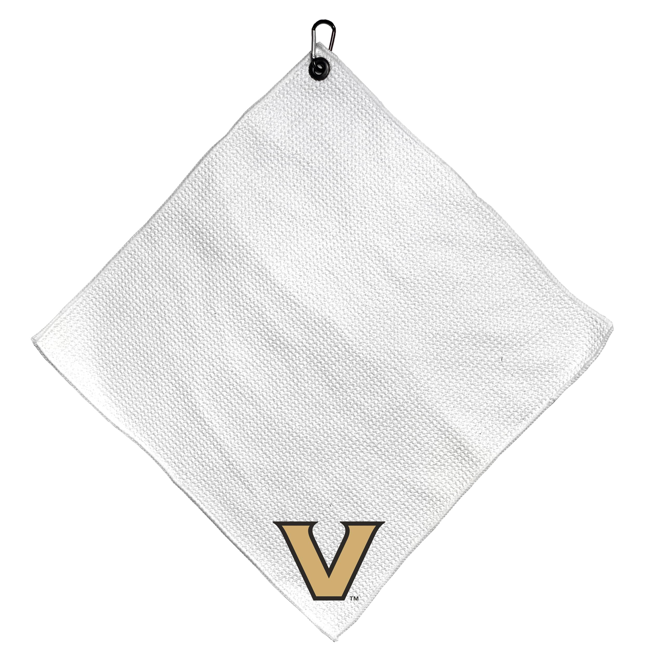 Team Golf NCAA Team Golf NCAA Microfiber Towel - 15" X 15" (White) with Carabiner Clip, Premium Microfiber with Deep Waffle Pockets- Superior Water