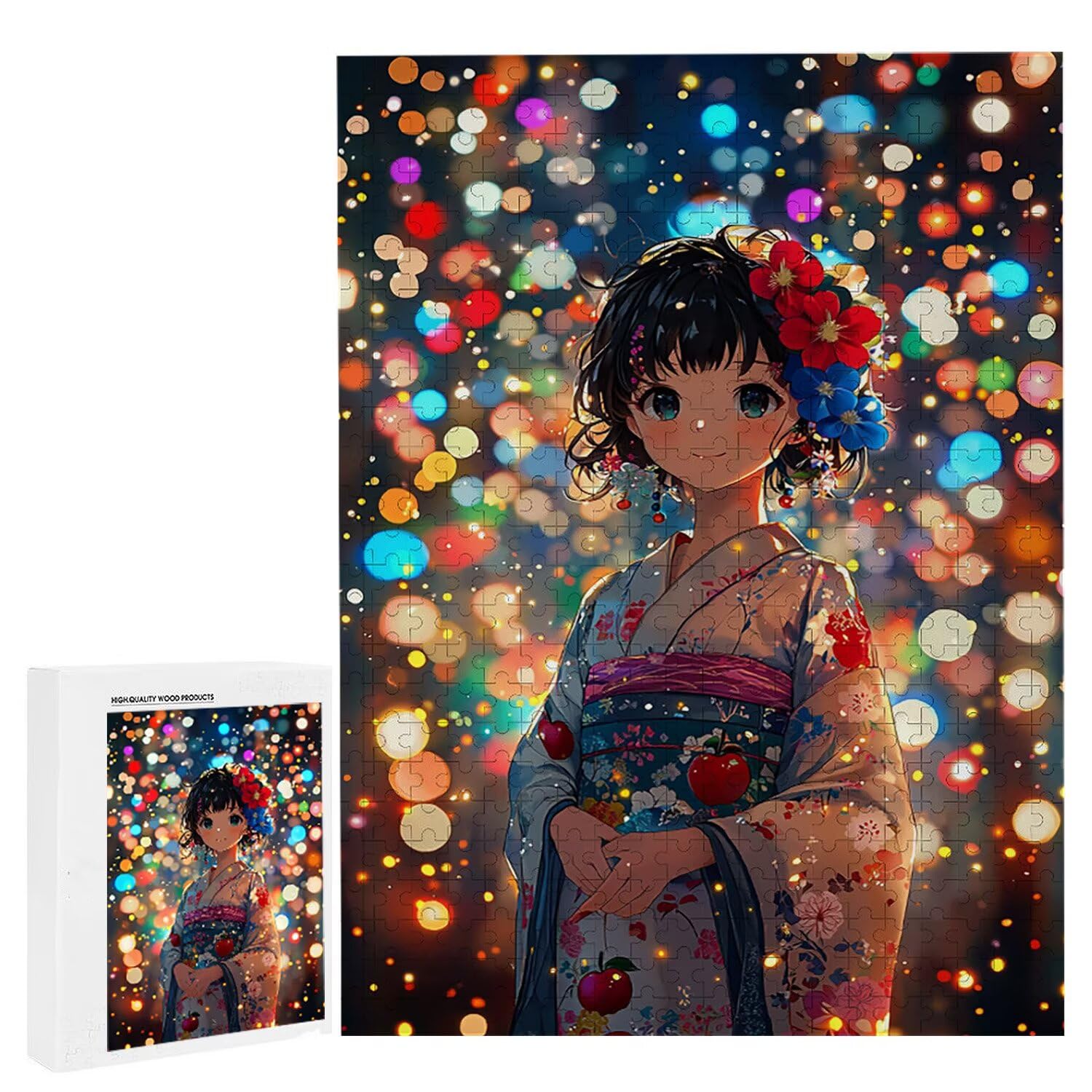 1000 sztuk puzzli, kobieta gejsza 1000 sztuk puzzli dla dorosłych, prezent rocznicowy, prezent świąteczny, dekoracja domu, zapobieganie degeneracji mózgu u osób starszych v-940