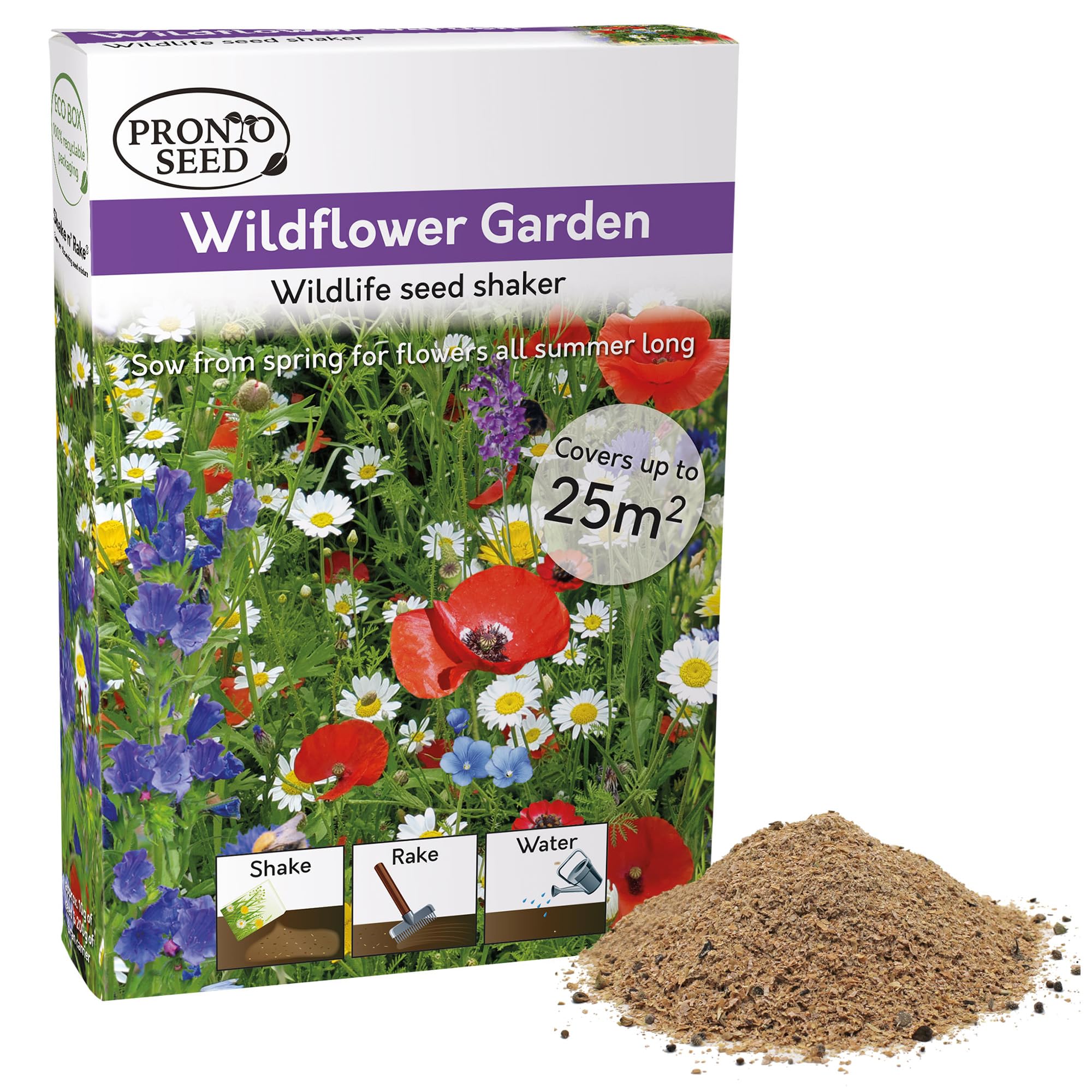Pronto Seed Wild Flowers Seeds - UK Mixed Variety Pack - Selected Wildflower Seed Mix for Garden & Meadow Areas - Native British Blooms, Covers 25m2 (Meadow Garden) — view 12
