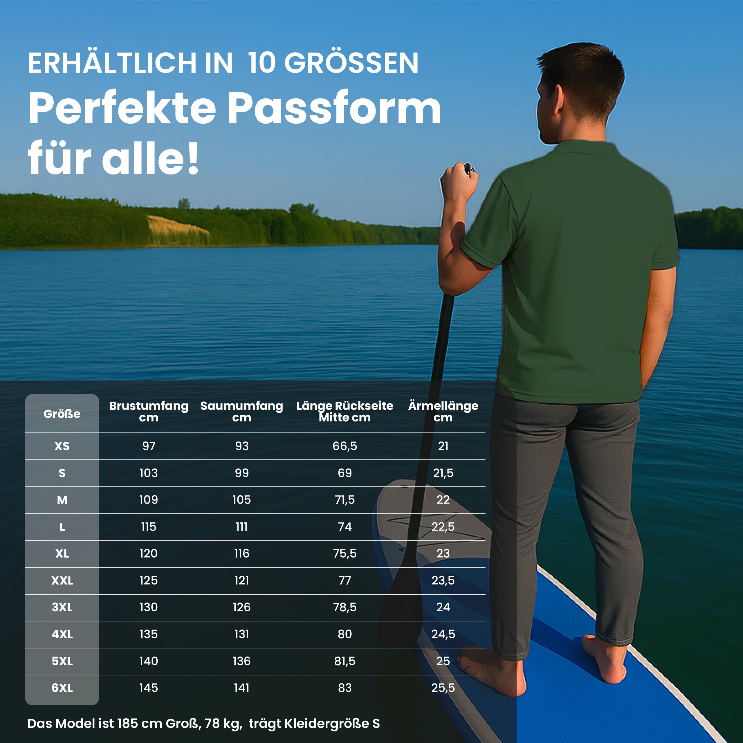 iQ-UV Poloshirt Herren Kurzarm – Hochwertiges Polo Shirt für Herren Kurzarm mit UV Schutz aus recyceltem Material – Ideal zum Golfen, Segeln, oder Wandern – Atmungsaktiv und stilvoll