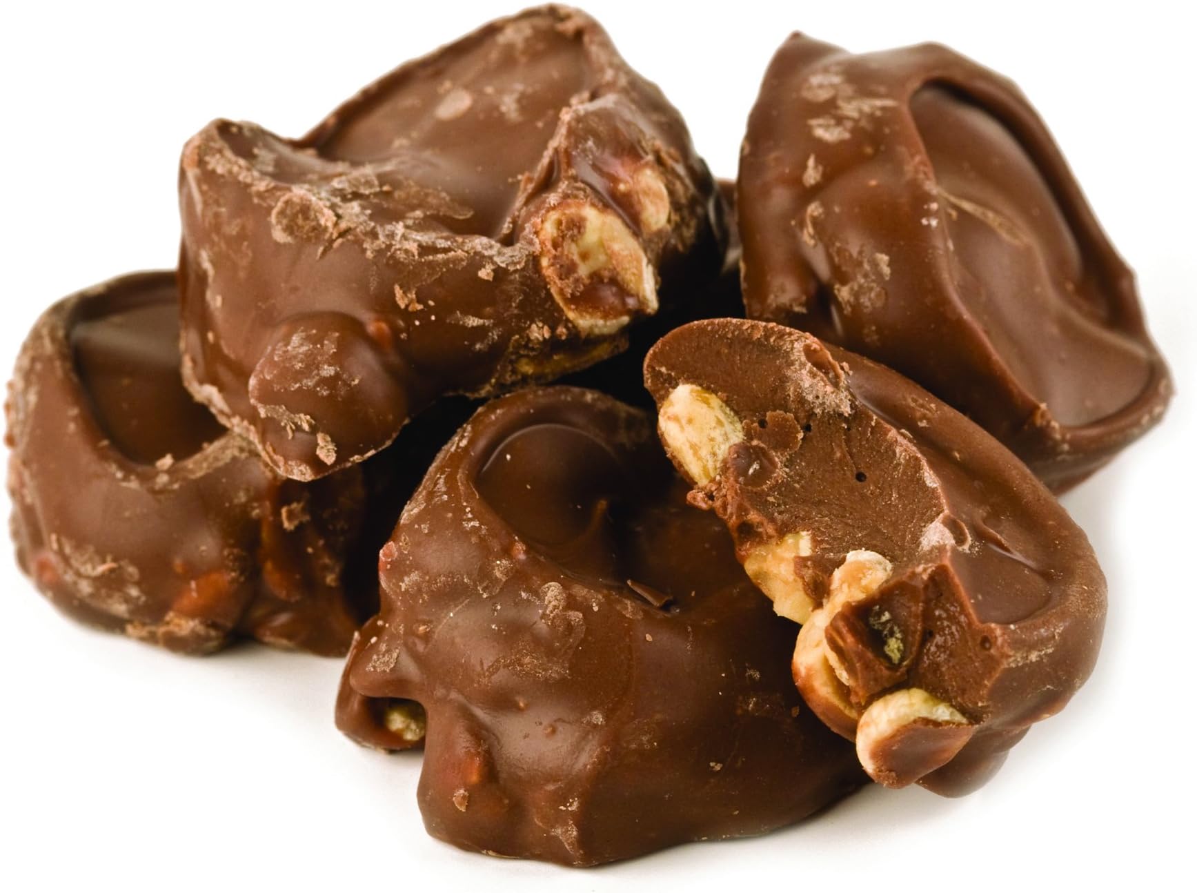 Kauffman Orchards Milk Chocolate Covered Peanut Clusters, Bulk 1.5 Lb Bag
