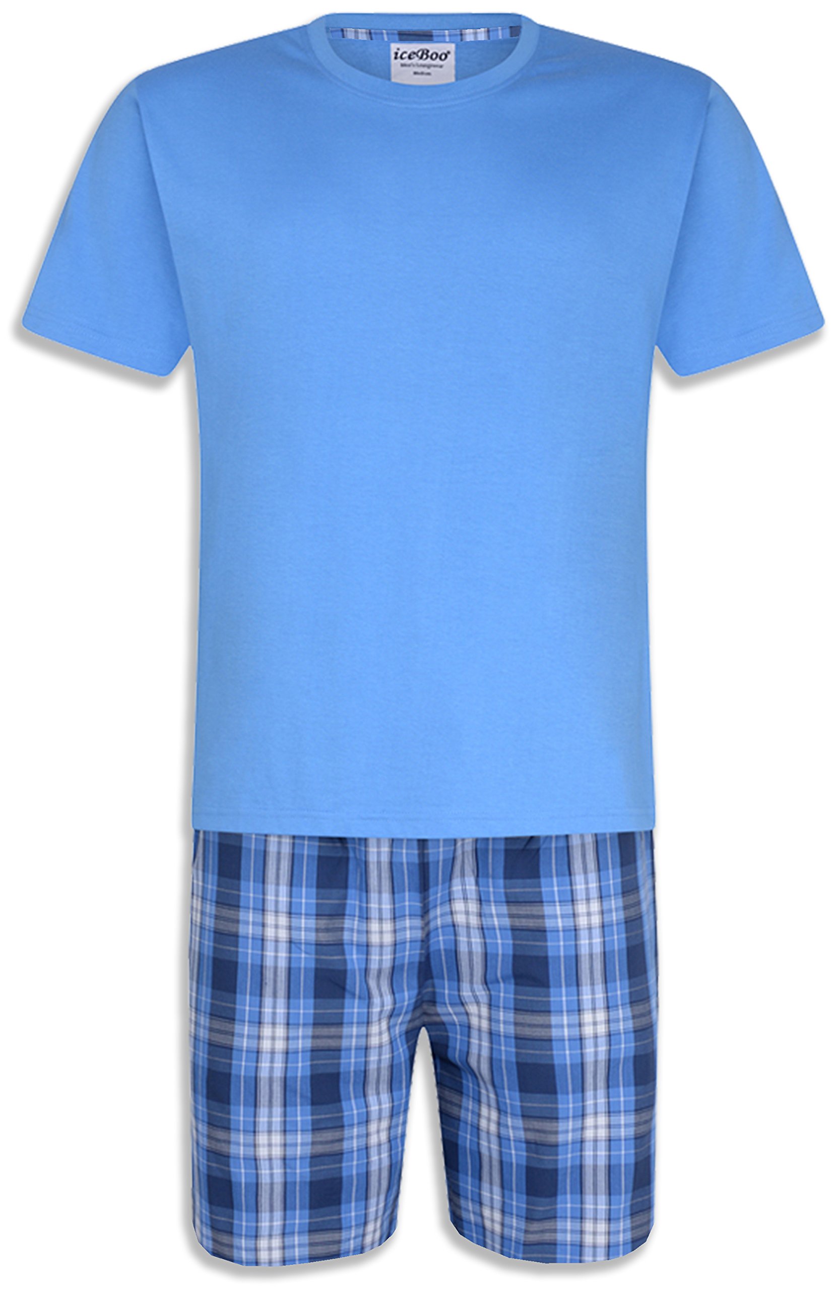 Iceboo Mens Pyjamas Shorts Set With Short Sleeve T Shirt