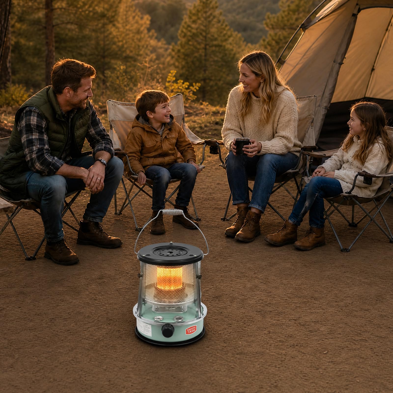 Poêle à pétrole mobile 4,6 l pour camping